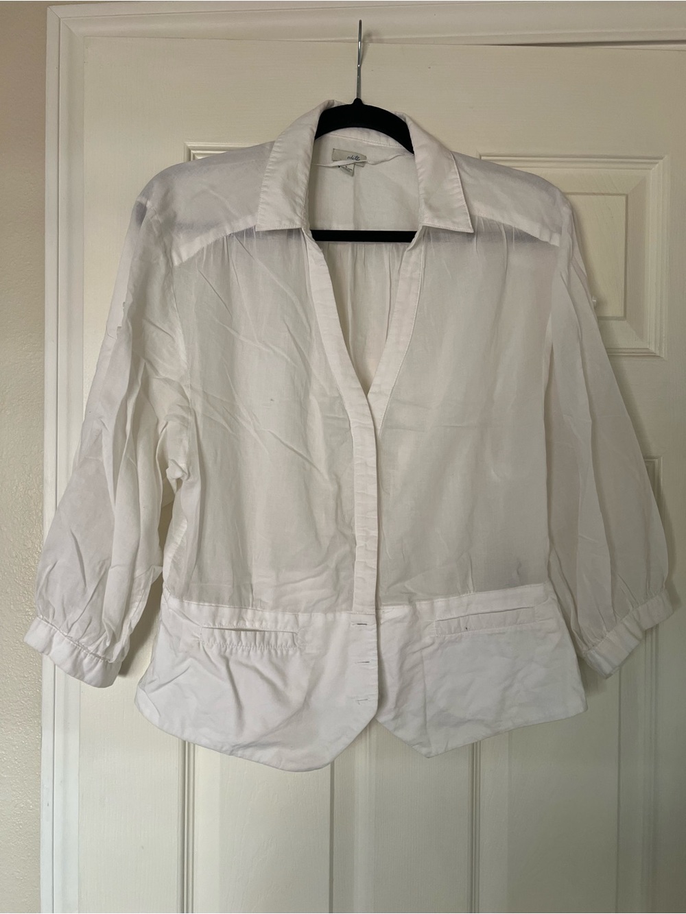 Odille White Button-Down Shirt
